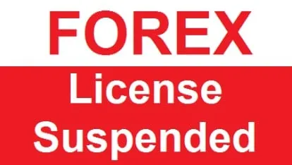 An illustration reading Forex License Suspended